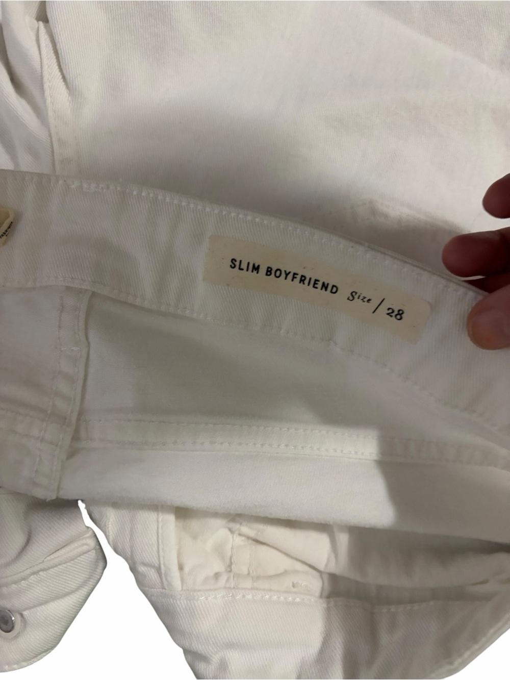 Pilcro and the Letterpress White Slim Boyfriend Jean Shorts